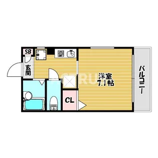 大阪府大阪市東住吉区山坂2【マンション】の間取り