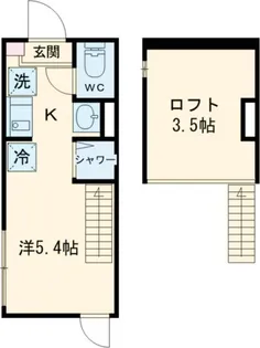 1Rの間取り画像