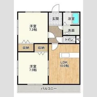 フォンテーヌ【1階】の間取り