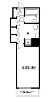 パークタワー台原【2階】の間取り