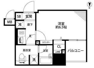 ガーラ・ステーション菊川【5階】の間取り
