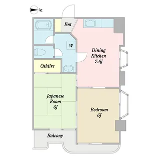 グレースアムレー【1階】の間取り