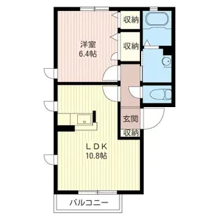 ファイン・ヒルズB【1階】の間取り