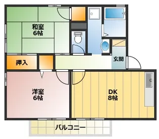 第10吉原ハイツ【1階】の間取り