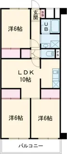 グリーンパーク北葛西【1階】の間取り