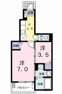 アルカンシエル北島【1階】の間取り