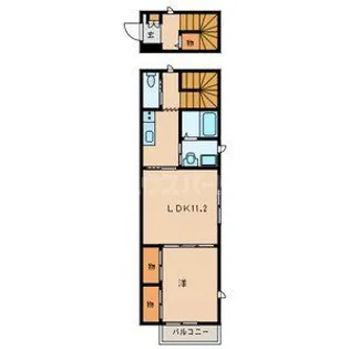 千葉県市川市南行徳3【アパート】の間取り