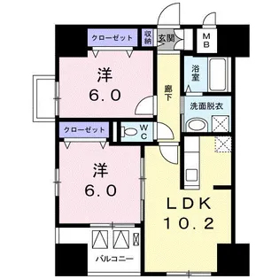 リバーサイドガーデン【2階】の間取り