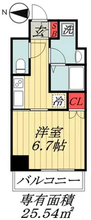 千葉県市川市市川1【マンション】の間取り