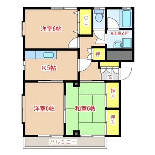 コーポクラール【2階】の間取り