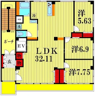 コリンスビル【3階】の間取り