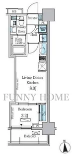 東京都目黒区柿の木坂2【マンション】の間取り