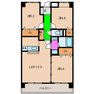 オーブ【1階】の間取り