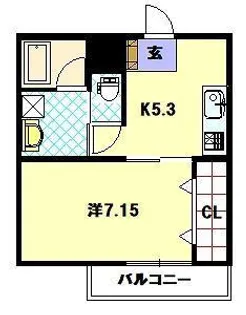 井耕ハイツIV【1階】の間取り