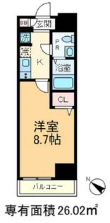 アルファコート王子2【4階】の間取り