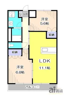 シェルルST1【1階】の間取り
