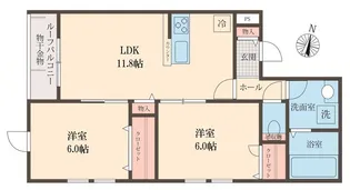 SOPHIA方南【2階】の間取り