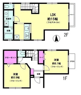 神奈川県厚木市妻田北4【一戸建】の間取り