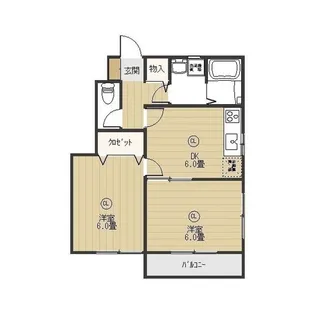 T・Bハイツ龍舞【1階】の間取り