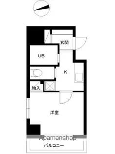 スカイコートヴァンテアン早稲田【8階】の間取り