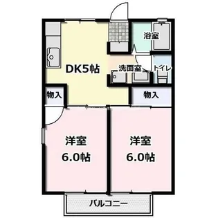 サンハイツ氷川台【2階】の間取り