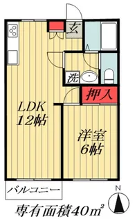 ビラ・ネプチューンA棟【1階】の間取り