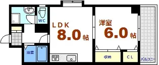 ティアラ堺町【3階】の間取り
