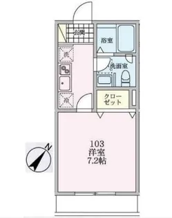 読売ランド前エスケーハウス【1階】の間取り