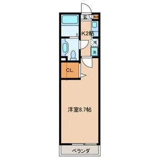 CORAL MIZUE【2階】の間取り