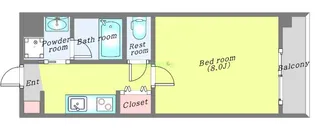 CITY連坊ステーションコート【2階】の間取り