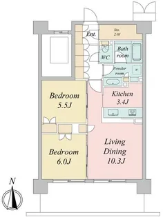 東京都武蔵野市境2【マンション】の間取り