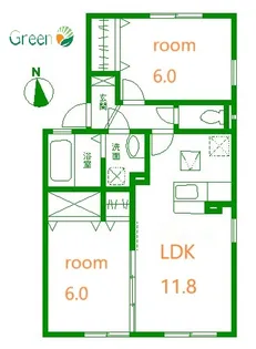 Vent VertE【1階】の間取り