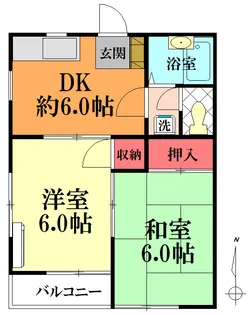 ラ・フォーレハイム【2階】の間取り