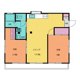 シティハイム 2【1階】の間取り