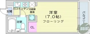 青山コーポ3【2階】の間取り