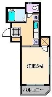 第三泉コーポ【3階】の間取り
