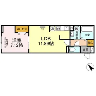 東京都板橋区西台3【アパート】の間取り