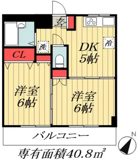 クレメゾン西船【2階】の間取り