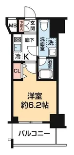 ガレリアレジデンス石川町【9階】の間取り