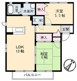 シャルマン高須 C棟【2階】の間取り