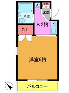 サンパレス大和田【1階】の間取り