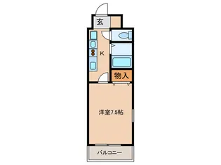 梅田エクセルハイツ【7階】の間取り