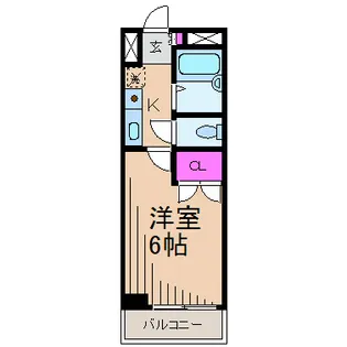 シティクレスト元住吉【4階】の間取り