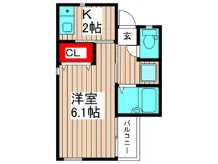 イースタイル江戸川【3階】の間取り