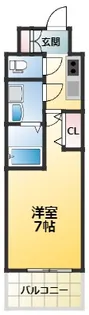 レジュールアッシュ塚本レジデンス【7階】の間取り