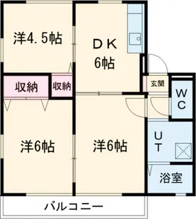 エルハイムD【1階】の間取り