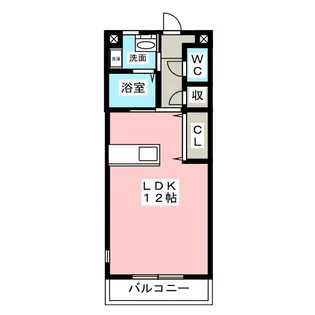 サニーウエル【1階】の間取り