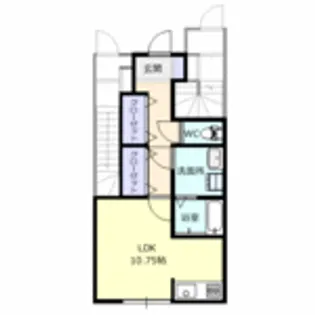 ラフィーネ・アルセ【1階】の間取り