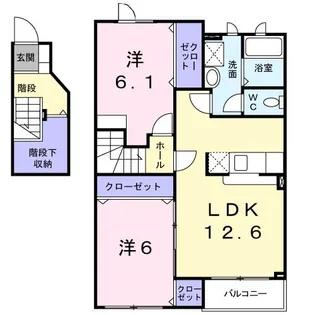 ジュエリーグラン【2階】の間取り