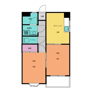 シャルム栗本【1階】の間取り